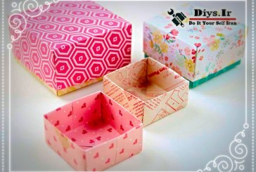 آموزش چگونه ساخت جعبه کادو اوریگامی