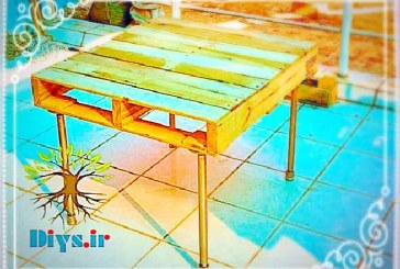 آموزش تصویری ساخت میز چوبی با پالت
